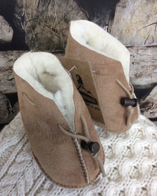 Chaussons Bebe Irlandais Chaud Velours Laine Merinos